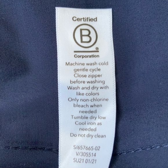 NWT ATHLETA Nolita Wide Leg Pants Navy 12T - Picture 9 of 12